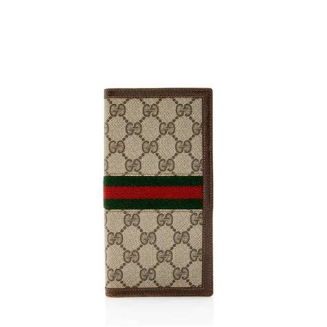 gucci checkbook|Gucci canvas check book cover.